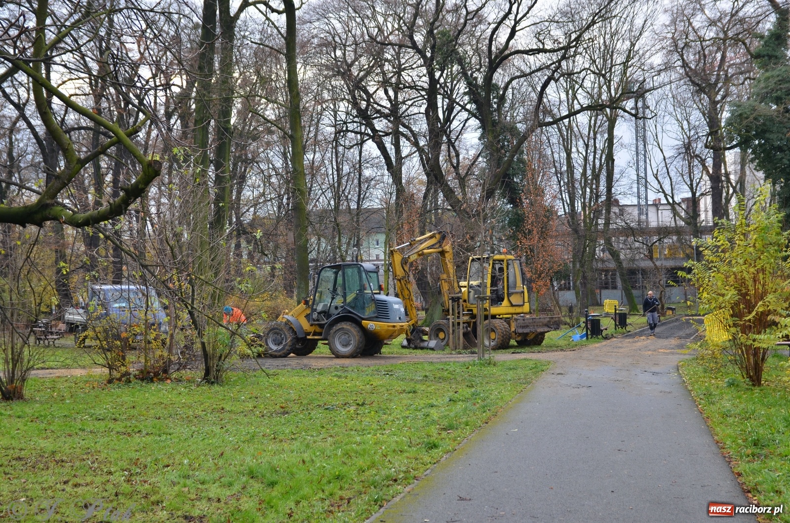 Zdjęcie w galerii na portalu naszraciborz.pl: Ruszyła modernizacja parku Roth wiadomości z regionu