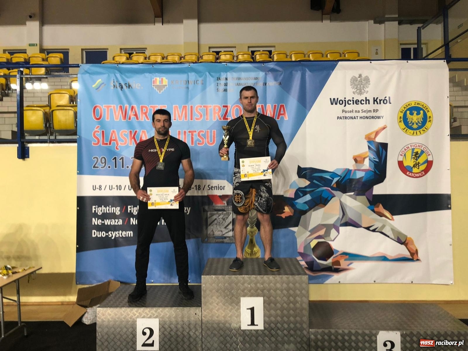 Zdjęcie w galerii na portalu naszraciborz.pl: Worek medali Łamatorów na Mistrzostwach Śląska w Ju Jitsu wiadomości z regionu