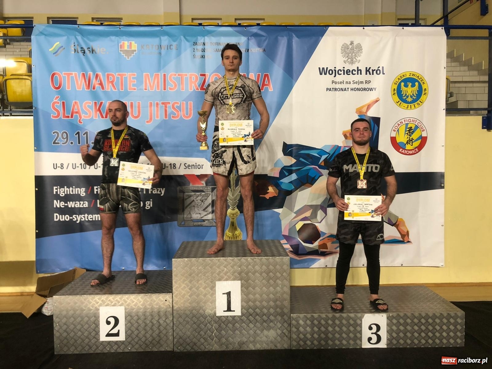 Zdjęcie w galerii na portalu naszraciborz.pl: Worek medali Łamatorów na Mistrzostwach Śląska w Ju Jitsu wiadomości z regionu