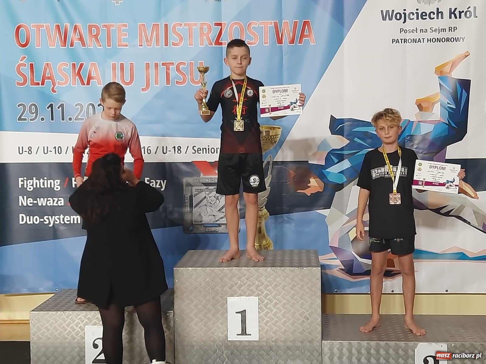 Zdjęcie w galerii na portalu naszraciborz.pl: Worek medali Łamatorów na Mistrzostwach Śląska w Ju Jitsu wiadomości z regionu