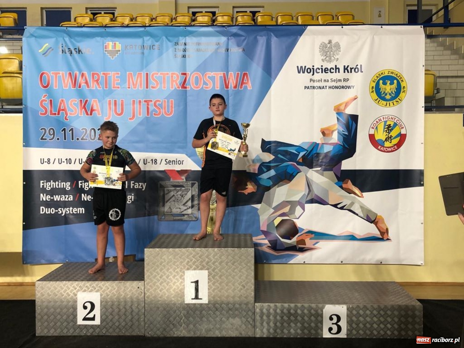 Zdjęcie w galerii na portalu naszraciborz.pl: Worek medali Łamatorów na Mistrzostwach Śląska w Ju Jitsu wiadomości z regionu