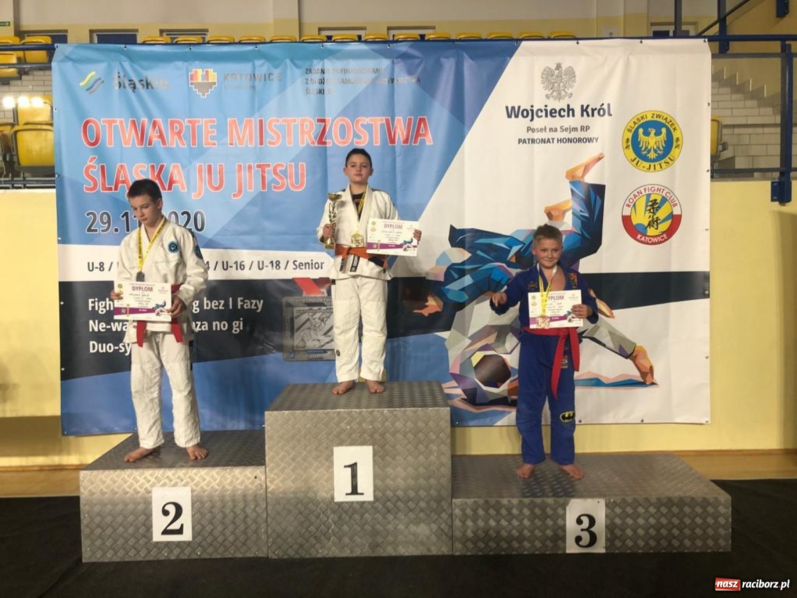 Zdjęcie w galerii na portalu naszraciborz.pl: Worek medali Łamatorów na Mistrzostwach Śląska w Ju Jitsu wiadomości z regionu