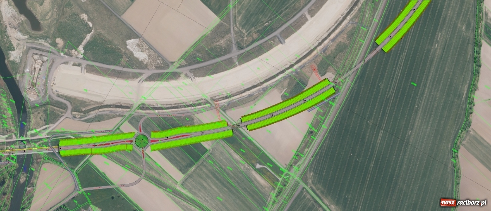 Zdjęcie w galerii na portalu naszraciborz.pl: Przedłużenie ulicy Łąkowej i węzeł komunikacyjny za Rafako [PROJEKT] wiadomości z regionu