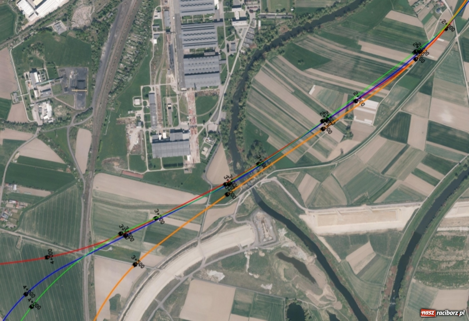 Zdjęcie w galerii na portalu naszraciborz.pl: Przedłużenie ulicy Łąkowej i węzeł komunikacyjny za Rafako [PROJEKT] wiadomości z regionu