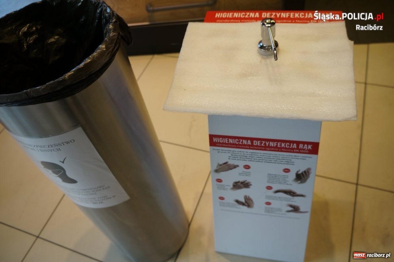 Zdjęcie w galerii na portalu naszraciborz.pl: Raciborska policja i Sanepid kontrolują sklepy wiadomości z regionu