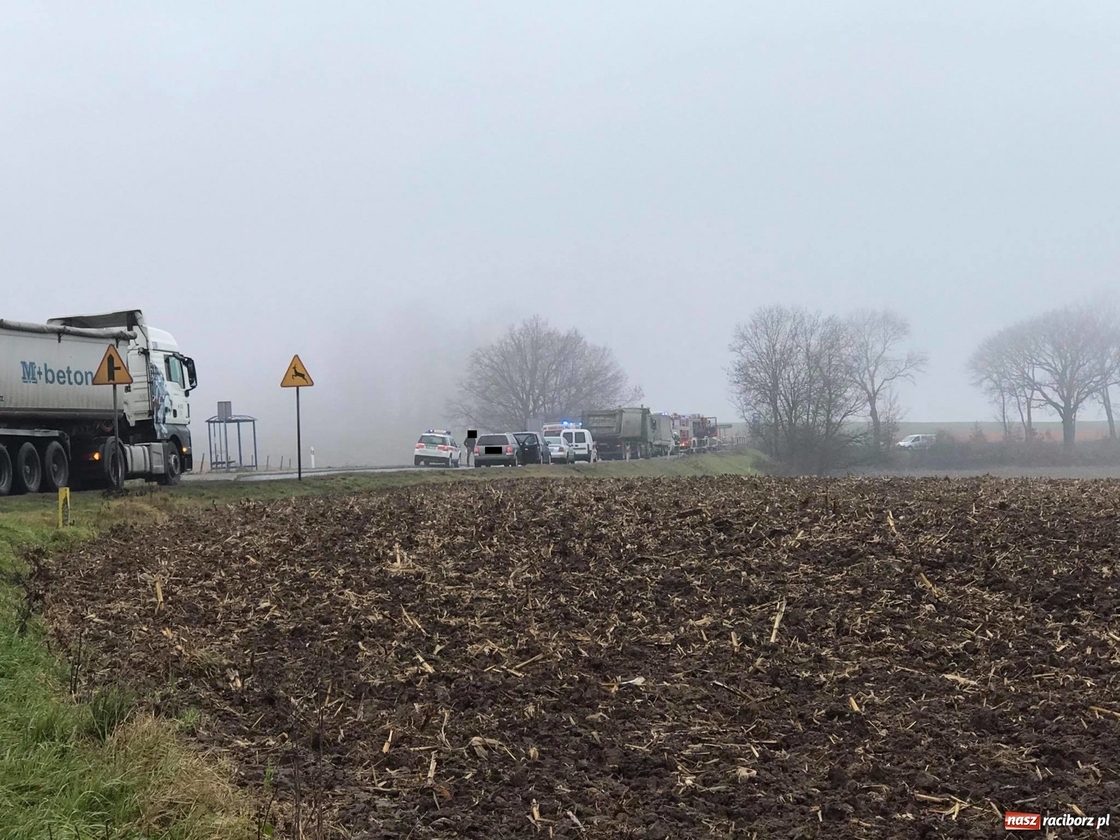 Zdjęcie w galerii na portalu naszraciborz.pl: Tragiczny wypadek na DK 45 Racibórz-Opole [FOTO] wiadomości z regionu