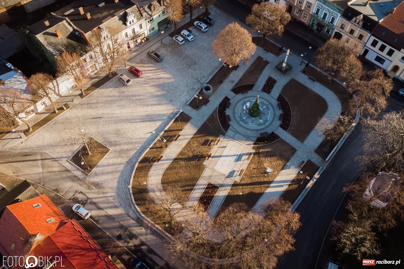 Zdjęcie w galerii na portalu naszraciborz.pl: Nowy rynek w Krzanowicach z lotu ptaka [FOTO]  wiadomości z regionu