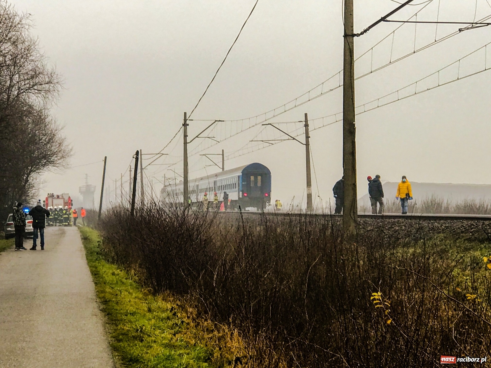 Zdjęcie w galerii na portalu naszraciborz.pl: Śmiertelne potrącenie na trasie Racibórz-Markowice [FOTO] wiadomości z regionu