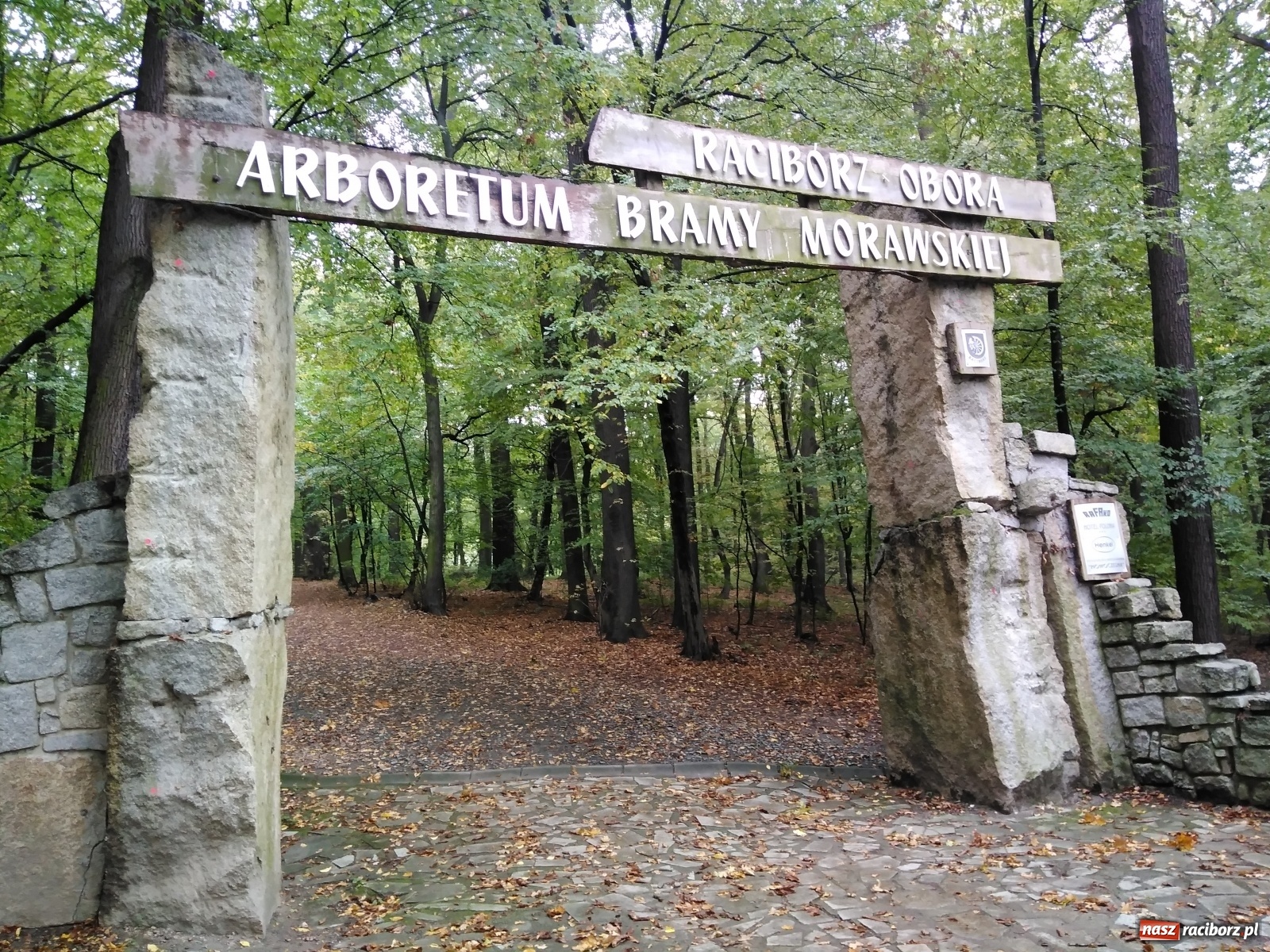 Zdjęcie w galerii na portalu naszraciborz.pl: Tyle zostało z kamiennej bramy w raciborskim Arboretum [FOTO] wiadomości z regionu