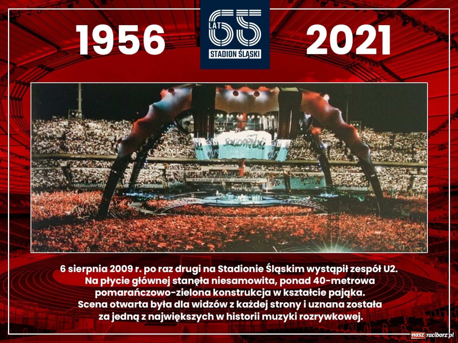 Zdjęcie w galerii na portalu naszraciborz.pl: Stadion Śląski świętuje 65-lecie wiadomości z regionu