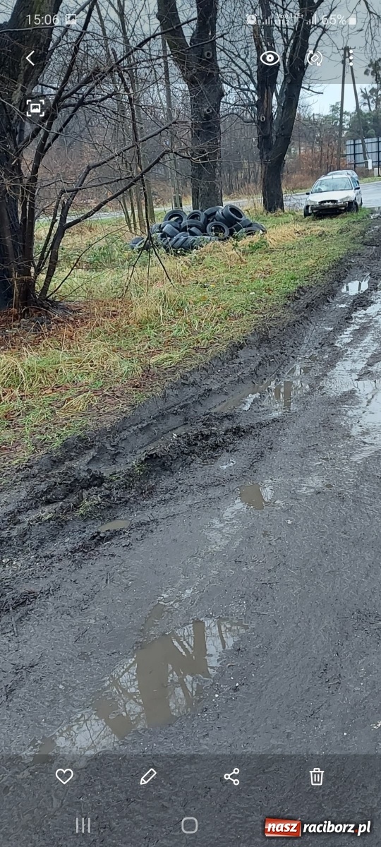 Zdjęcie w galerii na portalu naszraciborz.pl: Katastrofalny stan drogi na Dębiczu. Co na to urząd? wiadomości z regionu