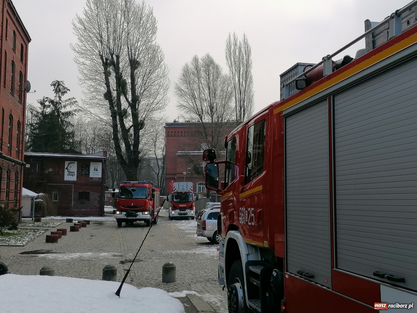 Zdjęcie w galerii na portalu naszraciborz.pl: Strażacka interwencja na Stalmacha. Lokator opalał kable wiadomości z regionu