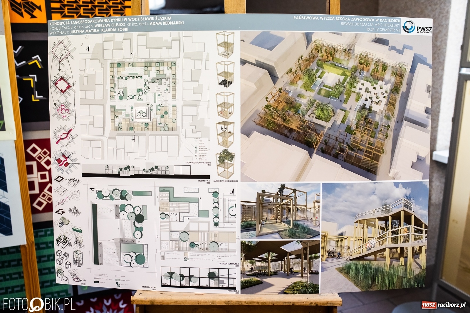 Zdjęcie w galerii na portalu naszraciborz.pl: Tak studenci raciborskiej PWSZ widzą w przyszłości wodzisławski rynek wiadomości z regionu