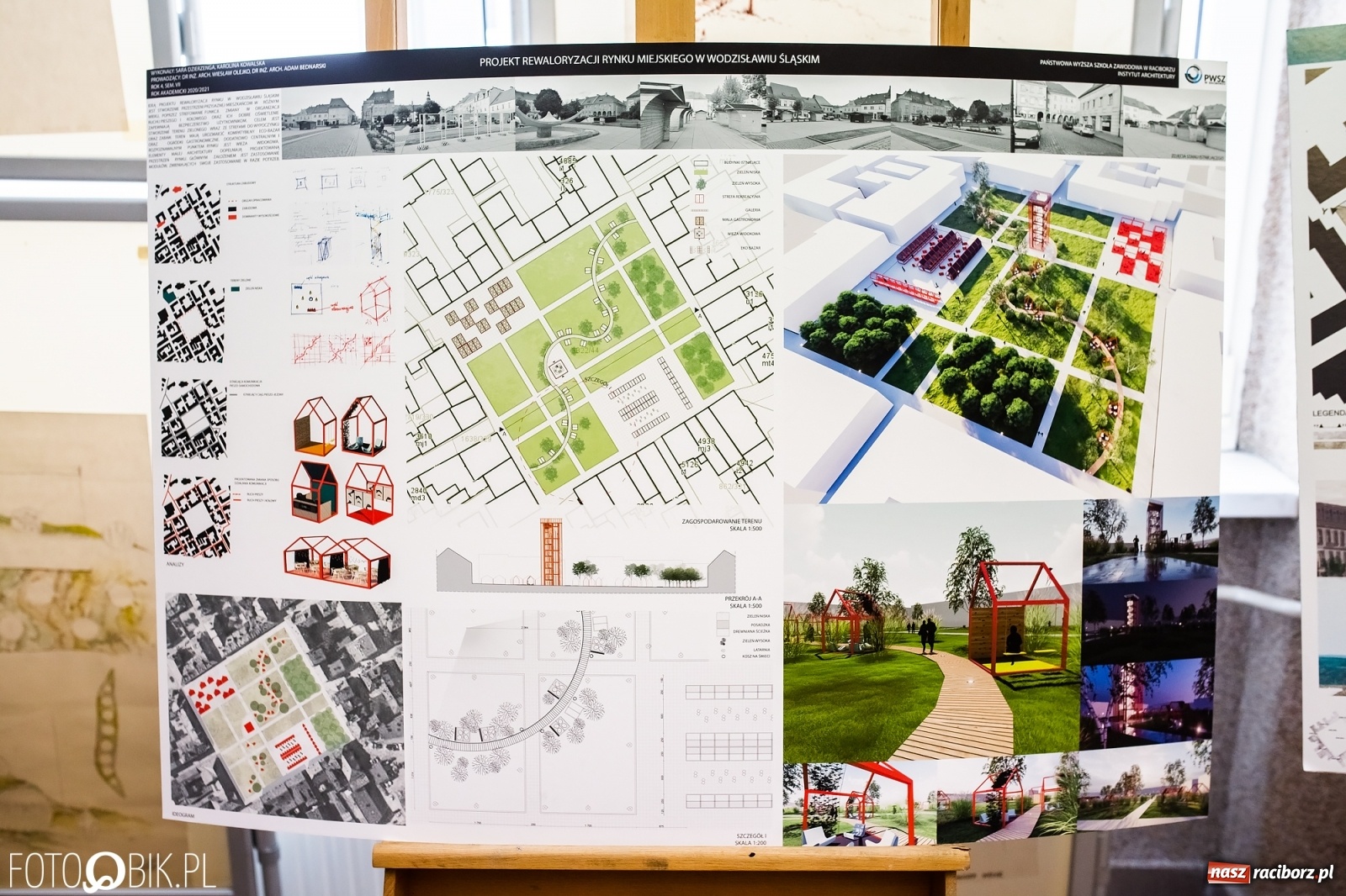 Zdjęcie w galerii na portalu naszraciborz.pl: Tak studenci raciborskiej PWSZ widzą w przyszłości wodzisławski rynek wiadomości z regionu