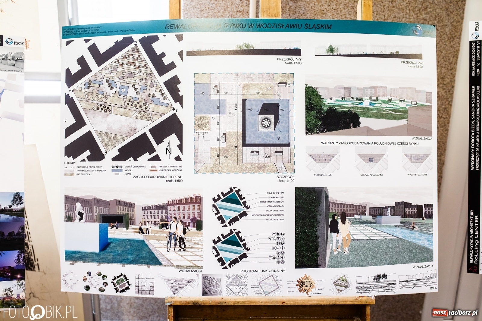 Zdjęcie w galerii na portalu naszraciborz.pl: Tak studenci raciborskiej PWSZ widzą w przyszłości wodzisławski rynek wiadomości z regionu