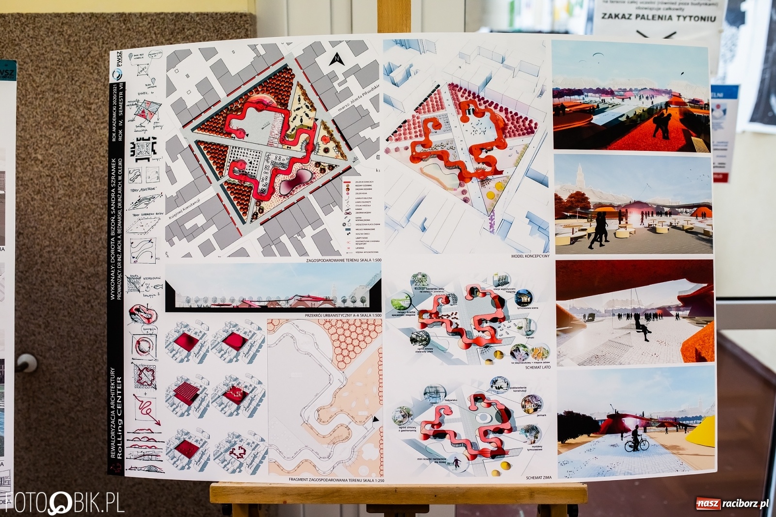 Zdjęcie w galerii na portalu naszraciborz.pl: Tak studenci raciborskiej PWSZ widzą w przyszłości wodzisławski rynek wiadomości z regionu