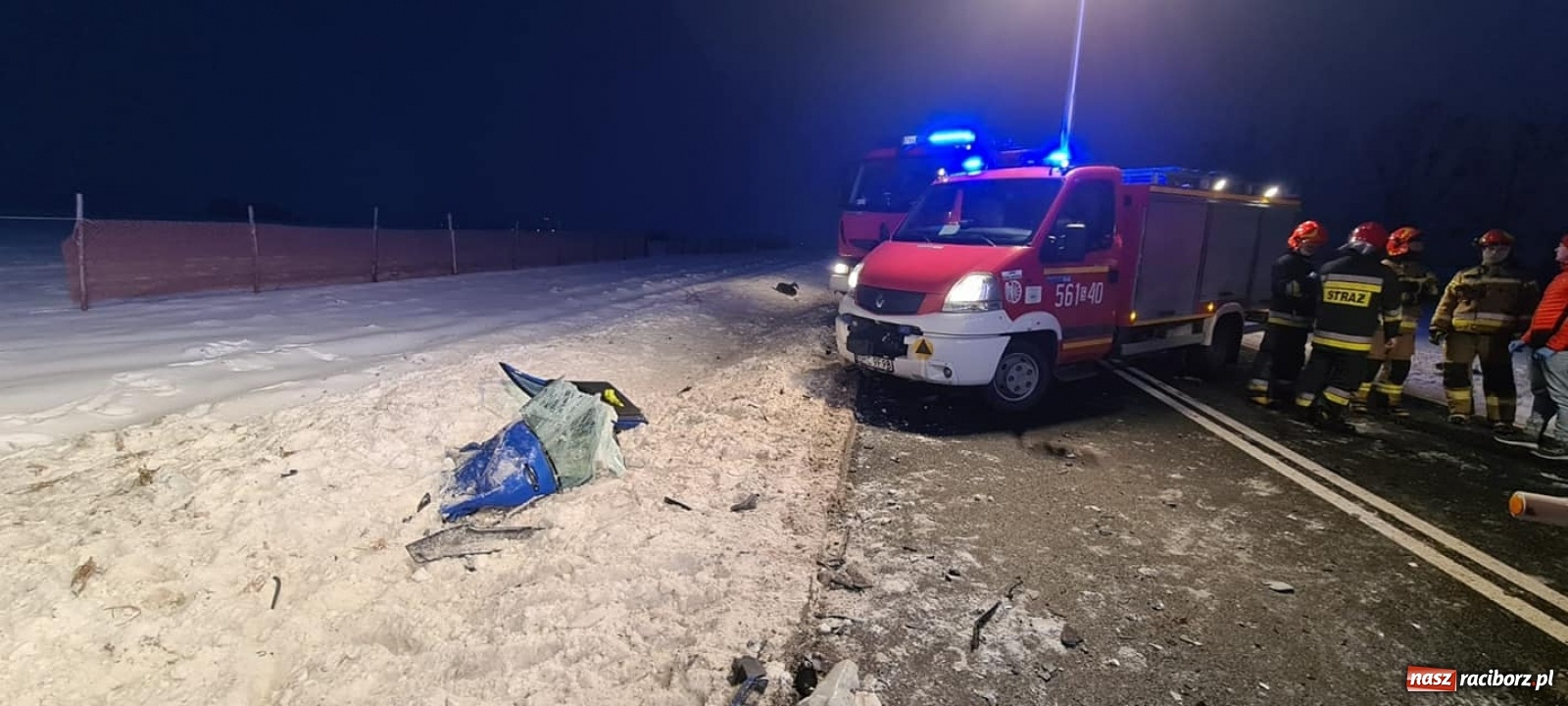 Zdjęcie w galerii na portalu naszraciborz.pl: Zderzenie na trasie Tworków-Krzyżanowice. Ranne dwie kobiety wiadomości z regionu