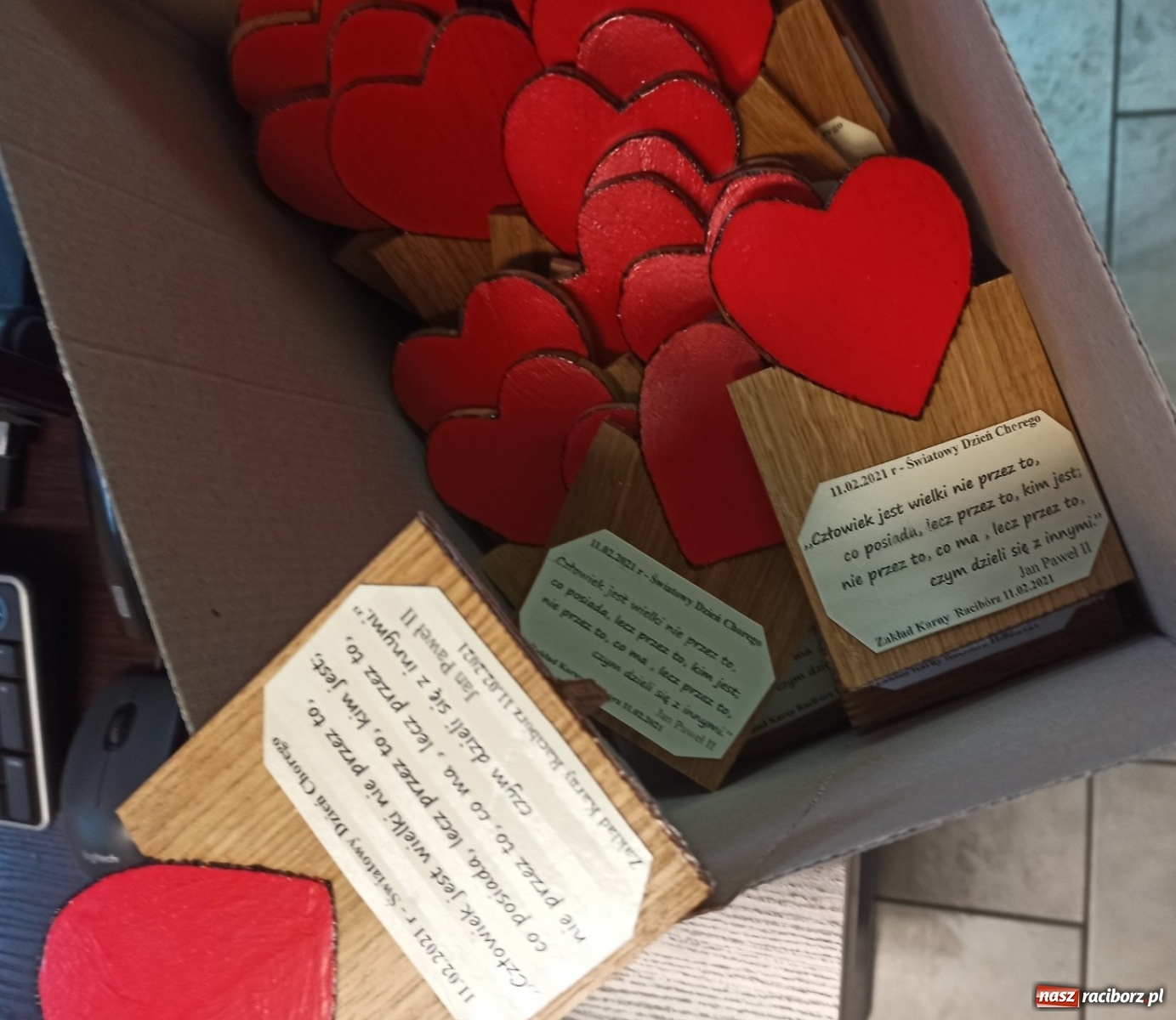 Zdjęcie w galerii na portalu naszraciborz.pl: Raciborscy więziennicy pamiętają o chorych wiadomości z regionu