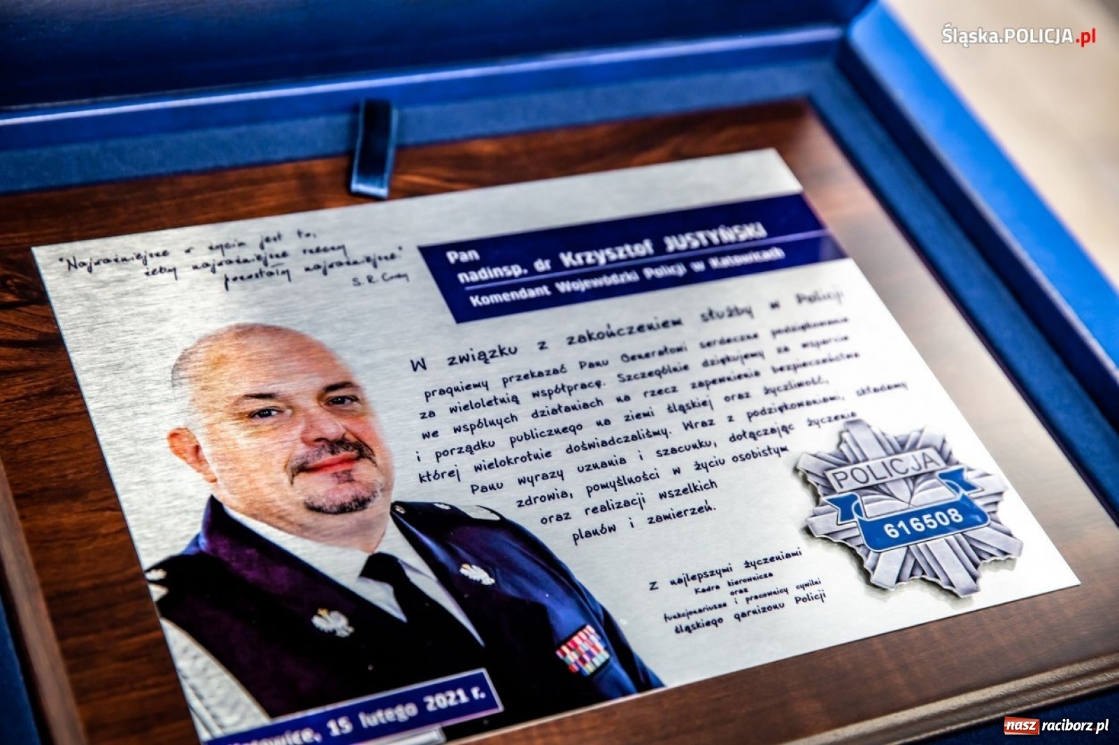 Zdjęcie w galerii na portalu naszraciborz.pl: Śląska policja ma od dziś nowego komendanta wiadomości z regionu