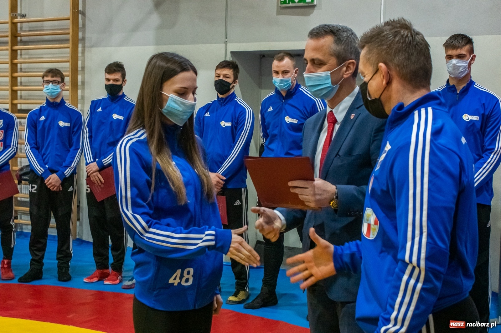 Zdjęcie w galerii na portalu naszraciborz.pl: Zapaśnicy i trenerzy Unii Racibórz nagrodzeni przez prezydenta [FOTO i WIDEO] wiadomości z regionu
