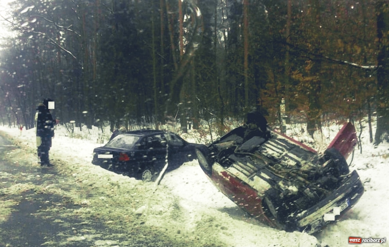 Zdjęcie w galerii na portalu naszraciborz.pl: Cztery samochody uszkodzone na trasie Kuźnia Raciborska-Rudy wiadomości z regionu