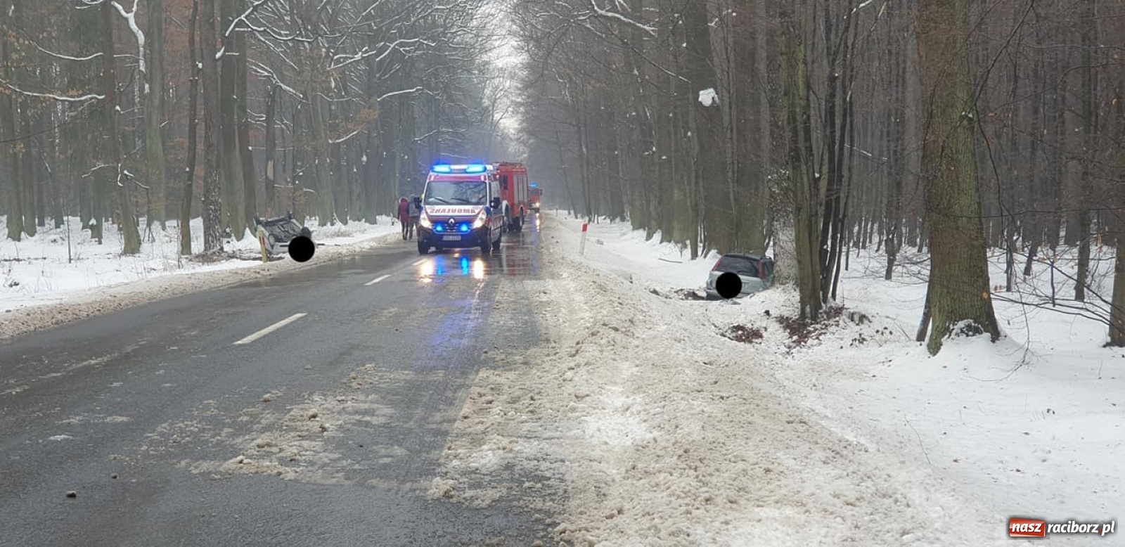 Zdjęcie w galerii na portalu naszraciborz.pl: Cztery samochody uszkodzone na trasie Kuźnia Raciborska-Rudy wiadomości z regionu