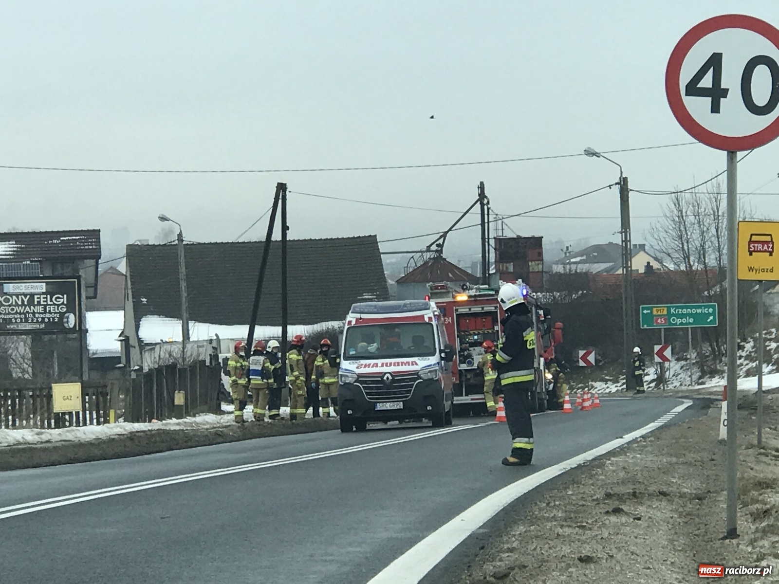 Zdjęcie w galerii na portalu naszraciborz.pl: Pożar budynku jednorodzinnego w Sudole [FOTO] wiadomości z regionu