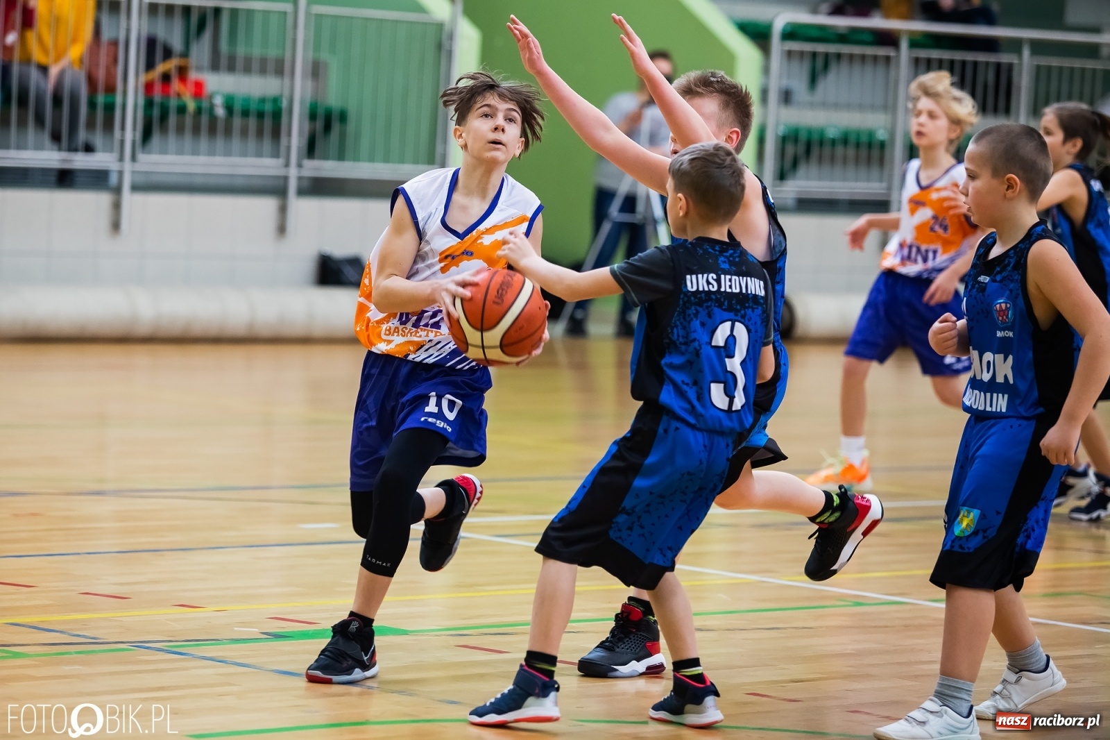 Zdjęcie w galerii na portalu naszraciborz.pl: Koszykarska sobota w Arenie Rafako [FOTO] wiadomości z regionu