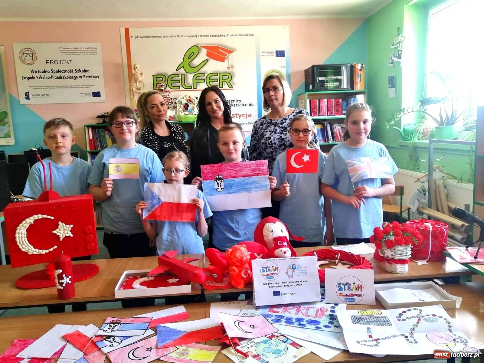 Zdjęcie w galerii na portalu naszraciborz.pl: Dzień DBI w brzeźnickiej szkole w ramach projektu Erasmus+ wiadomości z regionu