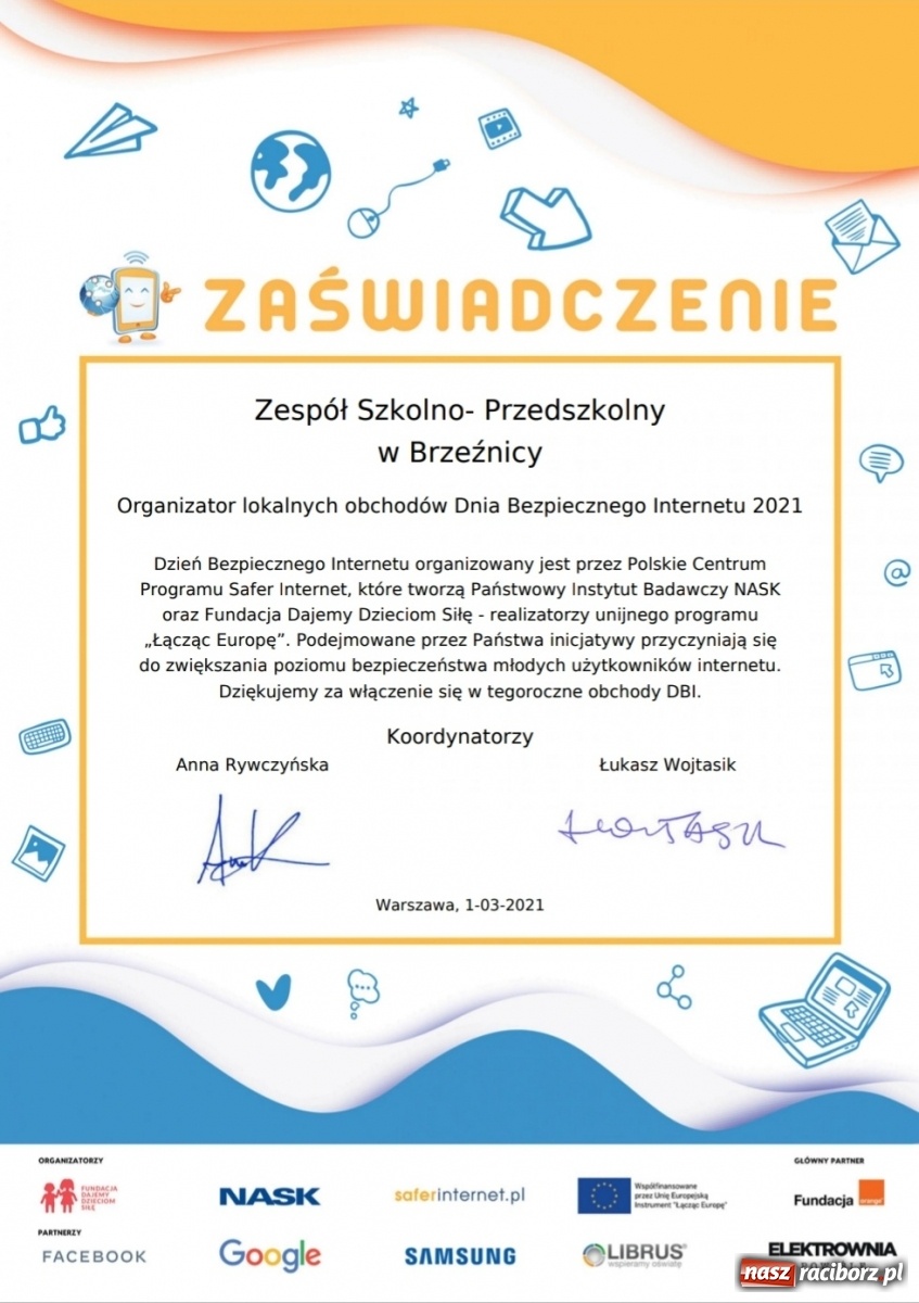 Zdjęcie w galerii na portalu naszraciborz.pl: Dzień DBI w brzeźnickiej szkole w ramach projektu Erasmus+ wiadomości z regionu