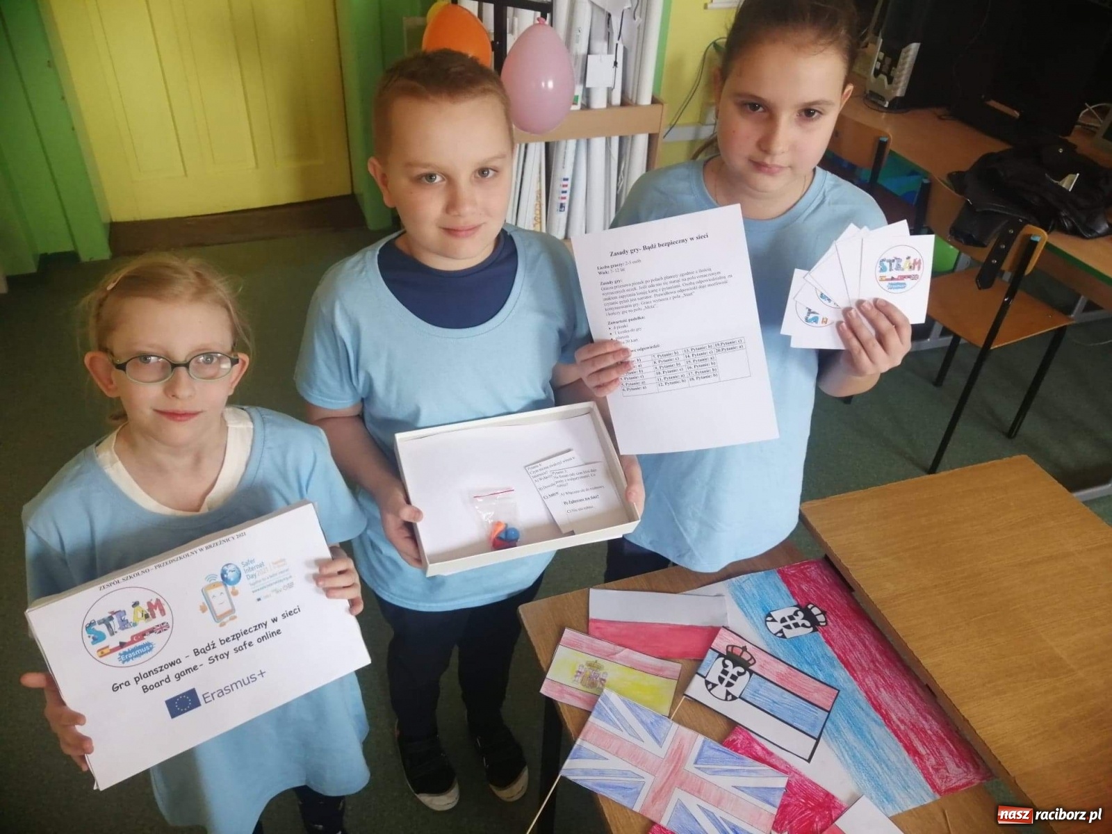 Zdjęcie w galerii na portalu naszraciborz.pl: Dzień DBI w brzeźnickiej szkole w ramach projektu Erasmus+ wiadomości z regionu