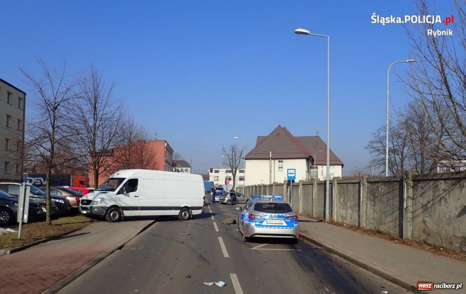 Zdjęcie w galerii na portalu naszraciborz.pl: Policyjny pościg ulicami Rybnika wiadomości z regionu