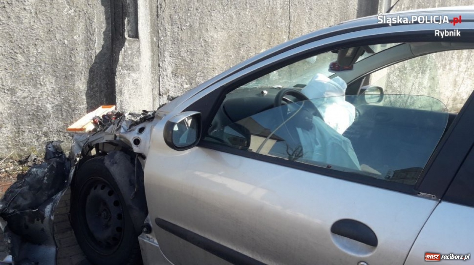 Zdjęcie w galerii na portalu naszraciborz.pl: Policyjny pościg ulicami Rybnika wiadomości z regionu