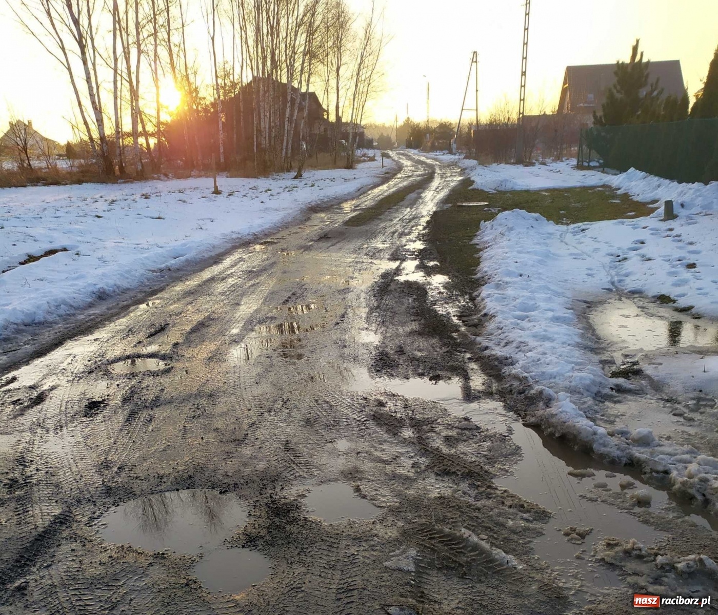 Zdjęcie w galerii na portalu naszraciborz.pl: Kolejna skarga na stan drogi w Kobyli wiadomości z regionu