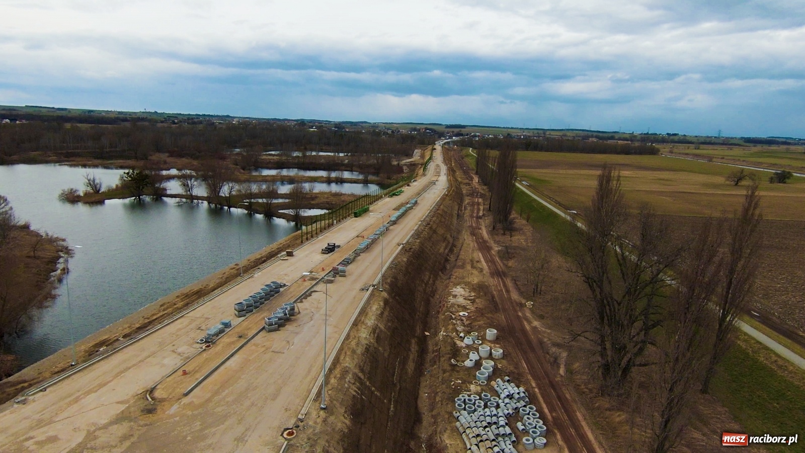 Zdjęcie w galerii na portalu naszraciborz.pl: Raport z budowy wschodniej obwodnicy [FOTO, WIDEO] wiadomości z regionu