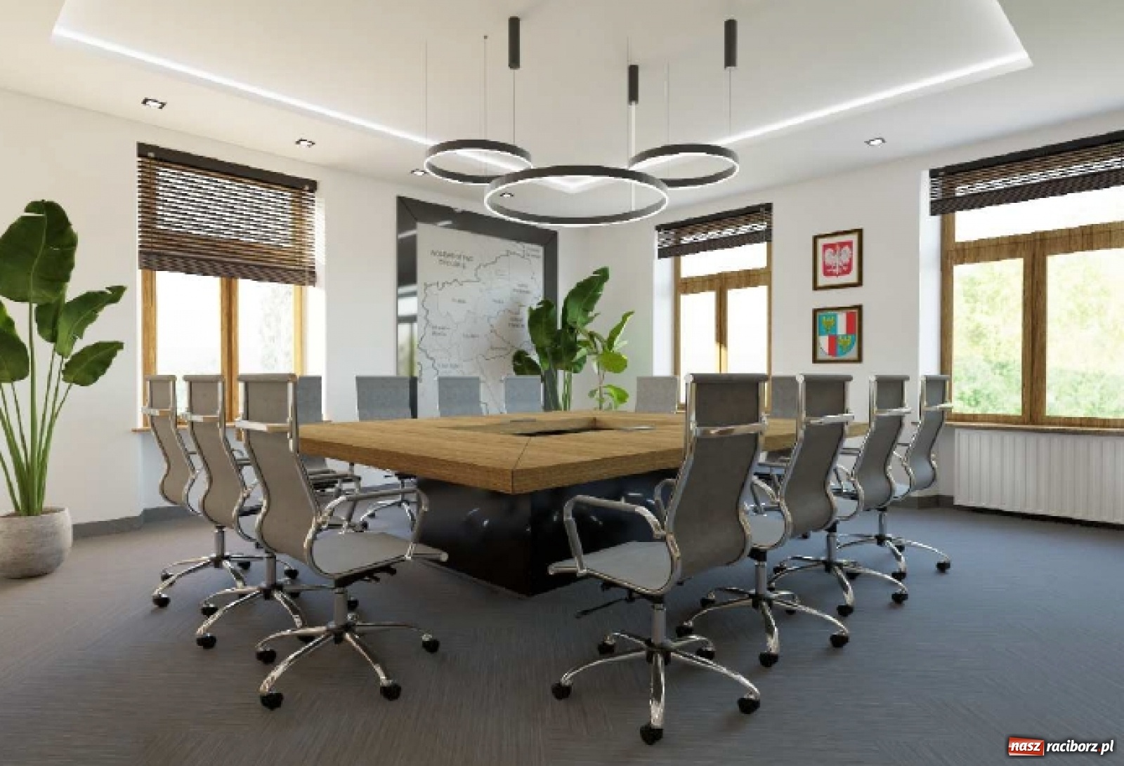 Zdjęcie w galerii na portalu naszraciborz.pl: Władze powiatu inwestują w komfort swojej pracy. Powstanie czwarta sala obrad wiadomości z regionu