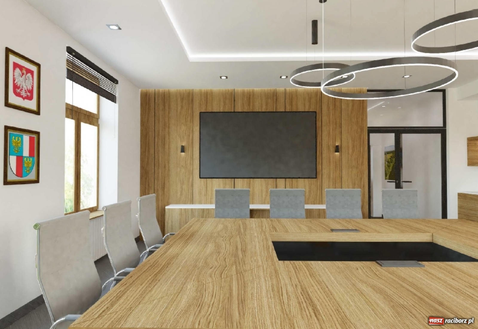 Zdjęcie w galerii na portalu naszraciborz.pl: Władze powiatu inwestują w komfort swojej pracy. Powstanie czwarta sala obrad wiadomości z regionu