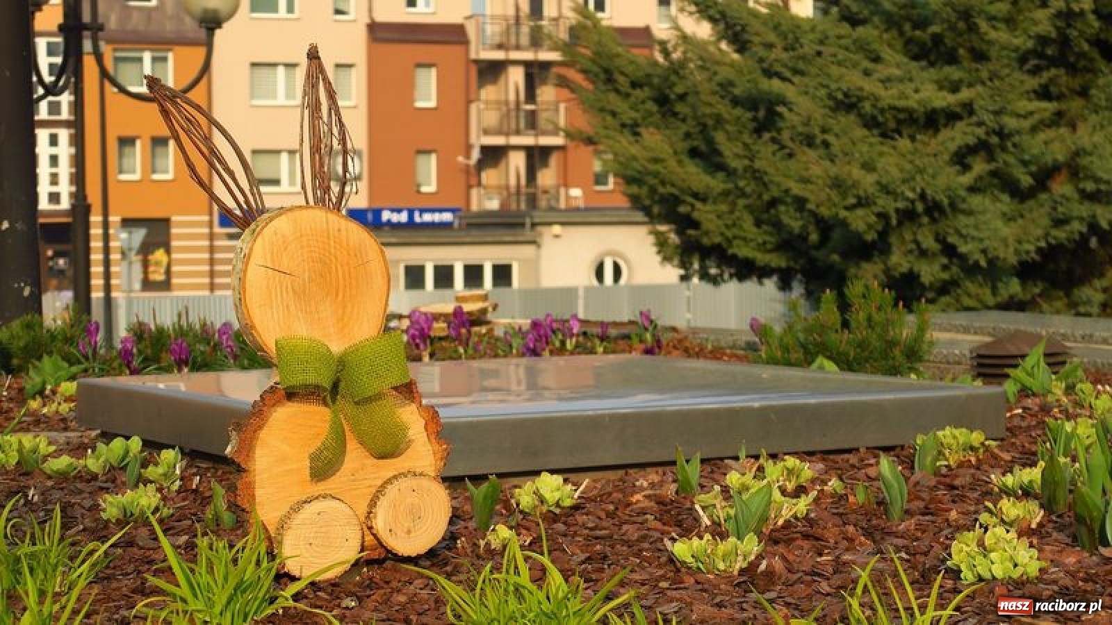Zdjęcie w galerii na portalu naszraciborz.pl: Malinowe zające, wielkie jajo i żółte ptaszki. Miasta gotowe na Wielkanoc wiadomości z regionu