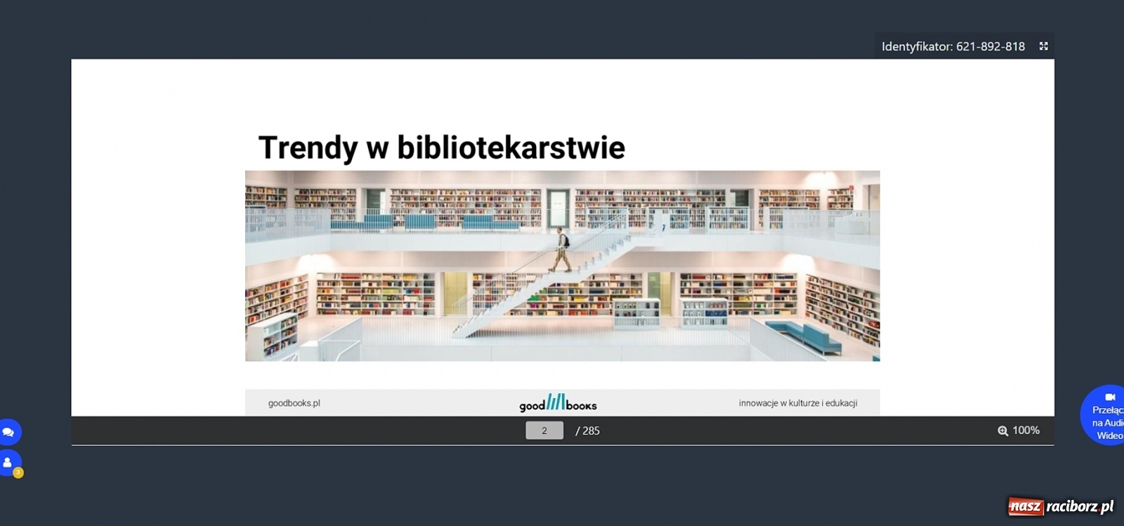 Zdjęcie w galerii na portalu naszraciborz.pl: Biblioteka hybrydowa odpowiedzią na pandemię - projekt szkoleń dla bibliotekarzy wiadomości z regionu