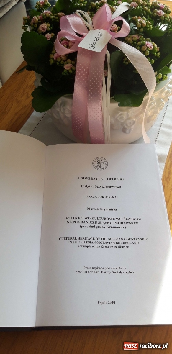 Zdjęcie w galerii na portalu naszraciborz.pl: Marcela Szymańska doktorem nauk humanistycznych wiadomości z regionu