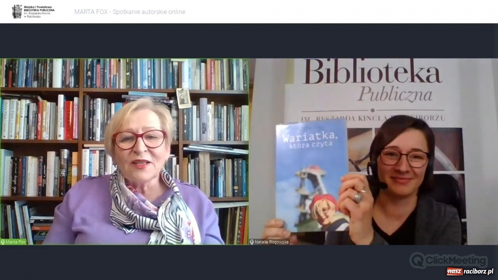 Zdjęcie w galerii na portalu naszraciborz.pl: Wariatka, która czyta i pisze – spotkanie autorskie z Martą Fox w raciborskiej bibliotece wiadomości z regionu