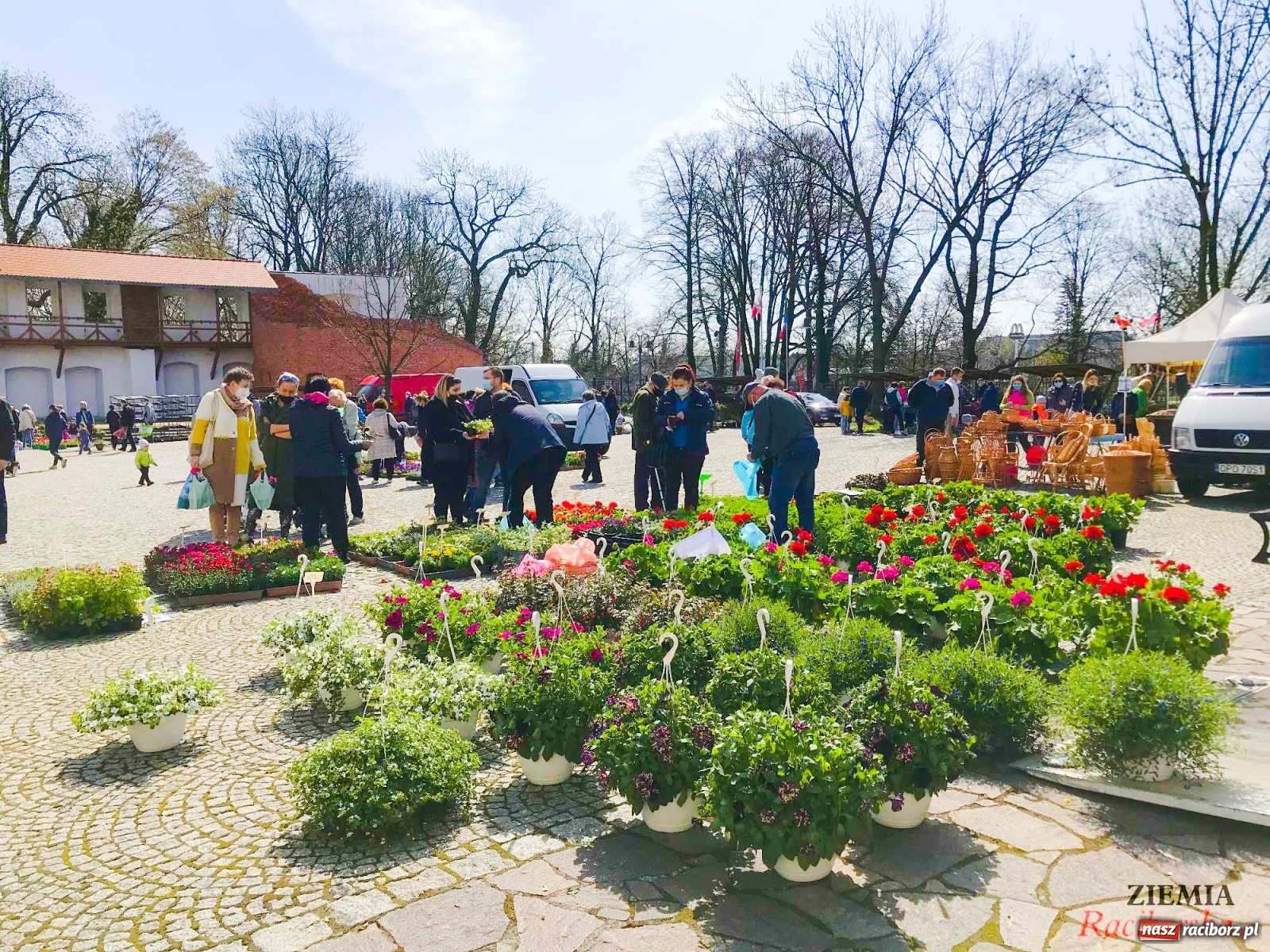 Zdjęcie w galerii na portalu naszraciborz.pl: Zamkowy jarmark kwiatów przyciągnął tłumy [WIDEO] wiadomości z regionu
