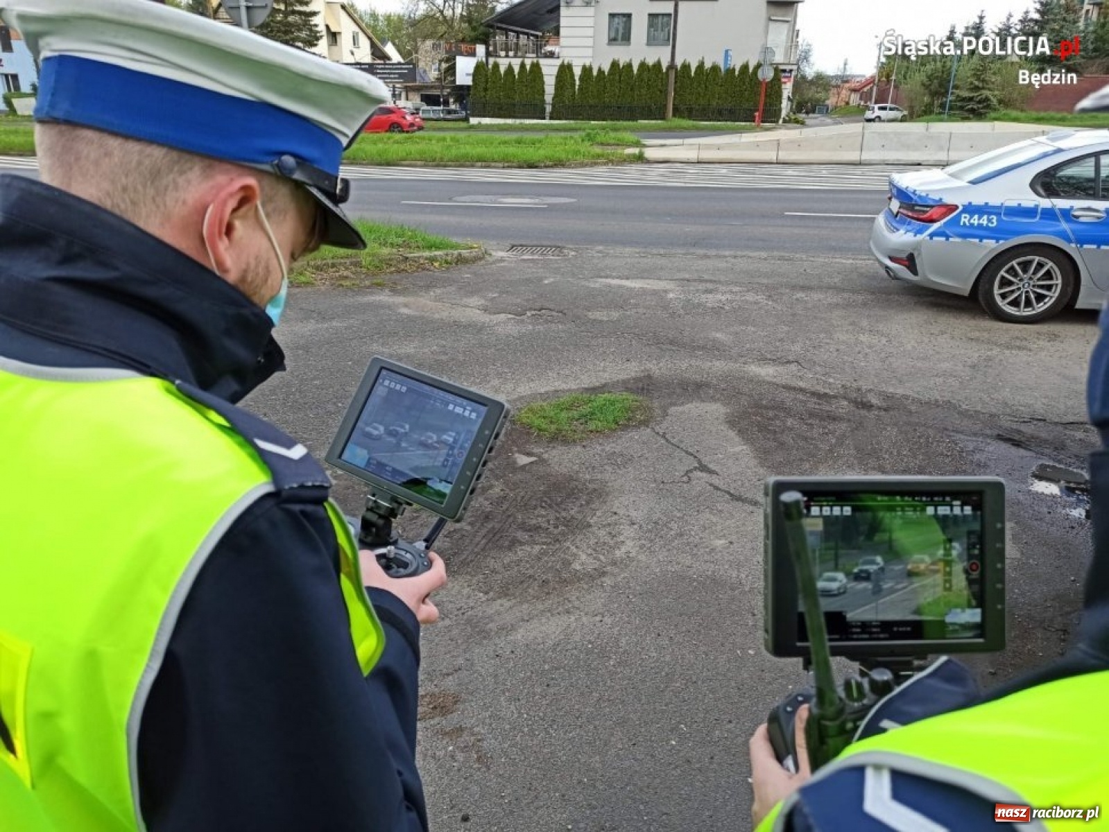 Zdjęcie w galerii na portalu naszraciborz.pl: Śląska policja namierza piratów drogowych z... powietrza [WIDEO] wiadomości z regionu