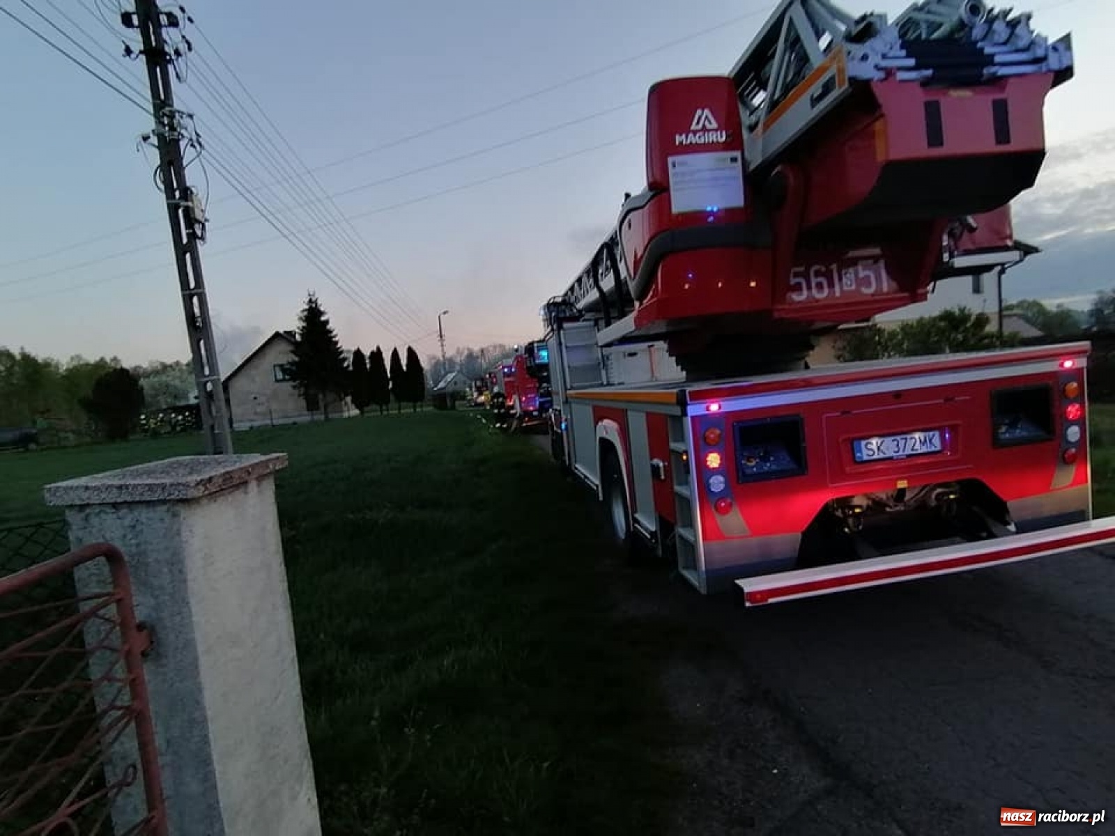 Zdjęcie w galerii na portalu naszraciborz.pl: Sześć zastępów w akcji w Babicach wiadomości z regionu