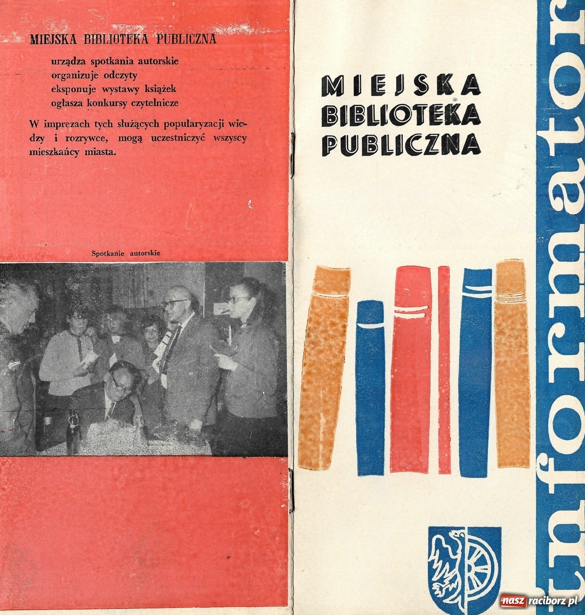 Zdjęcie w galerii na portalu naszraciborz.pl: Informator biblioteczny 1968 - z historii życia biblioteki wiadomości z regionu