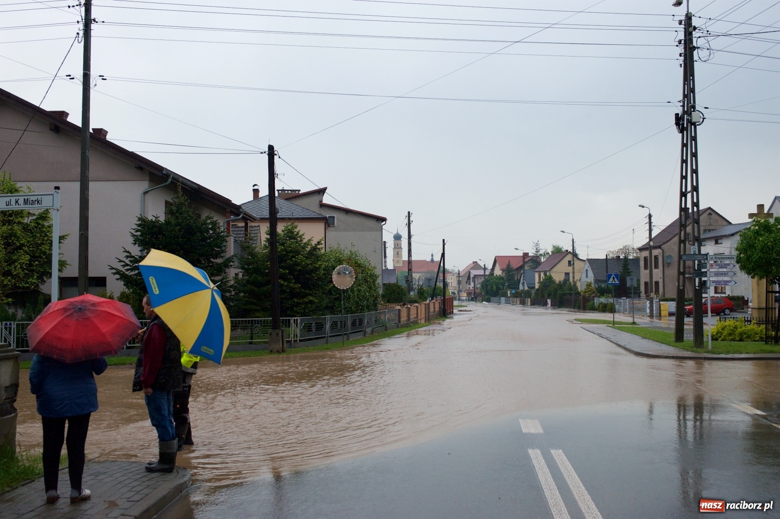 Zdjęcie w galerii na portalu naszraciborz.pl: Tworków-Nowa Wioska-Lubomia-Borucin. Nikt tu takiej wody nie widział! wiadomości z regionu