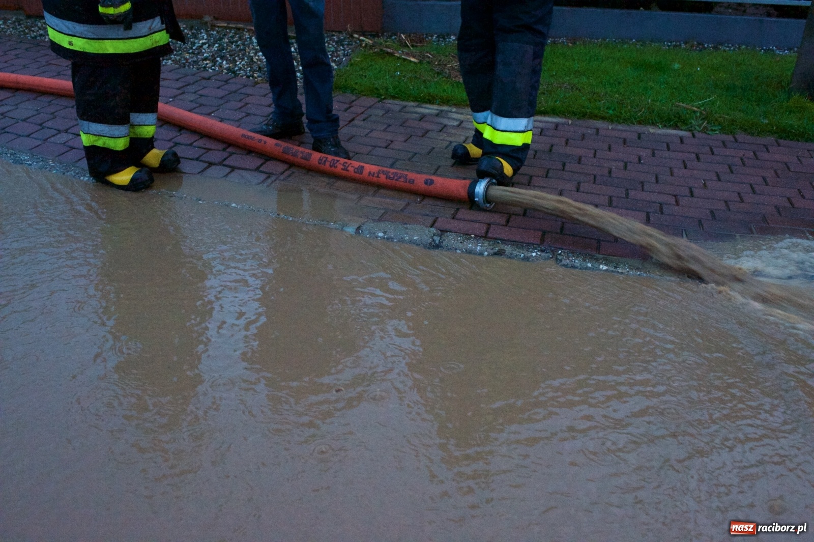Zdjęcie w galerii na portalu naszraciborz.pl: Tworków-Nowa Wioska-Lubomia-Borucin. Nikt tu takiej wody nie widział! wiadomości z regionu