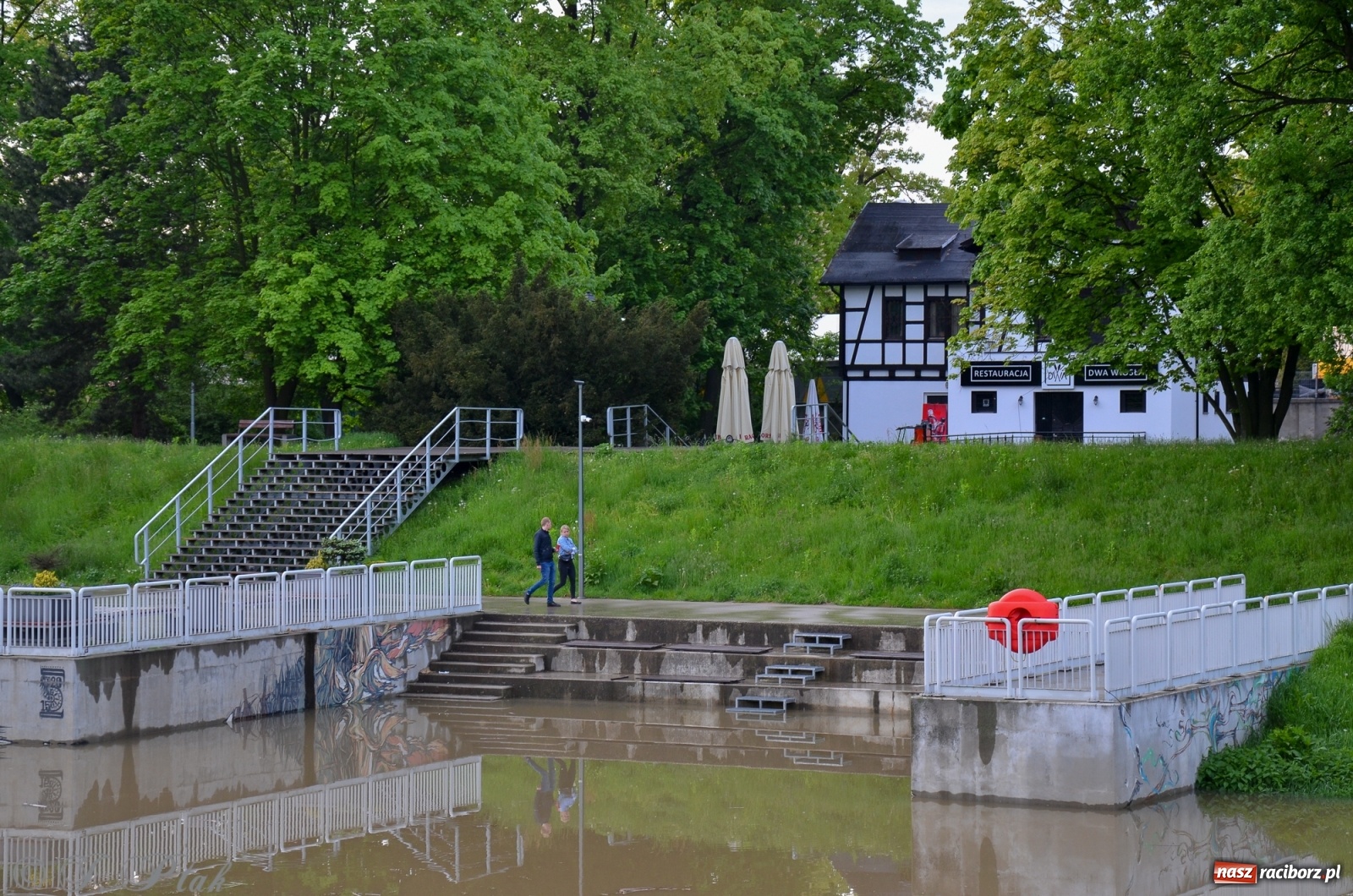 Zdjęcie w galerii na portalu naszraciborz.pl: Sytuacja hydrologiczna na górnej Odrze [FOTO] wiadomości z regionu