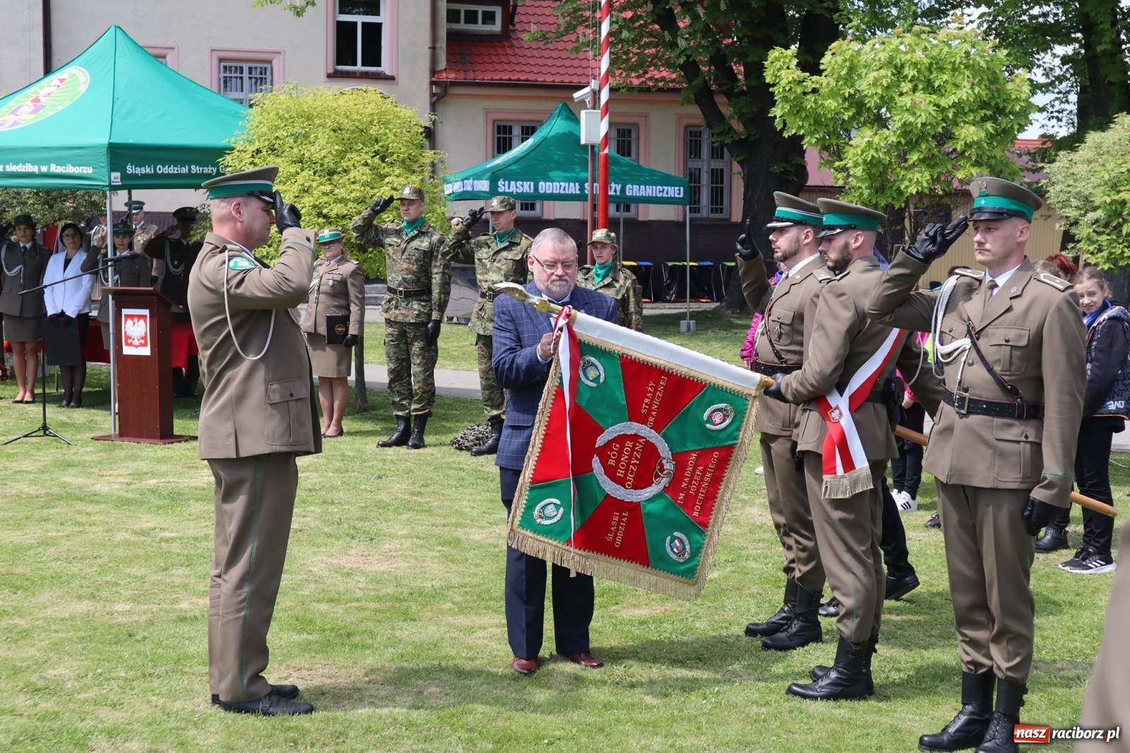Zdjęcie w galerii na portalu naszraciborz.pl: W Raciborzu świętowano 30-lecie Straży Granicznej wiadomości z regionu