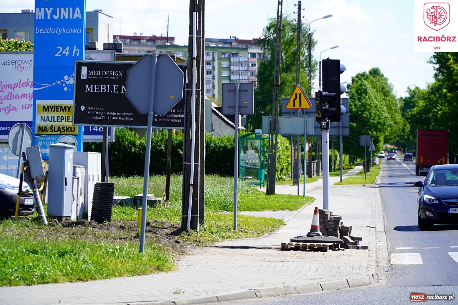 Zdjęcie w galerii na portalu naszraciborz.pl: Ruszyła modernizacja sygnalizacji na mycie wiadomości z regionu